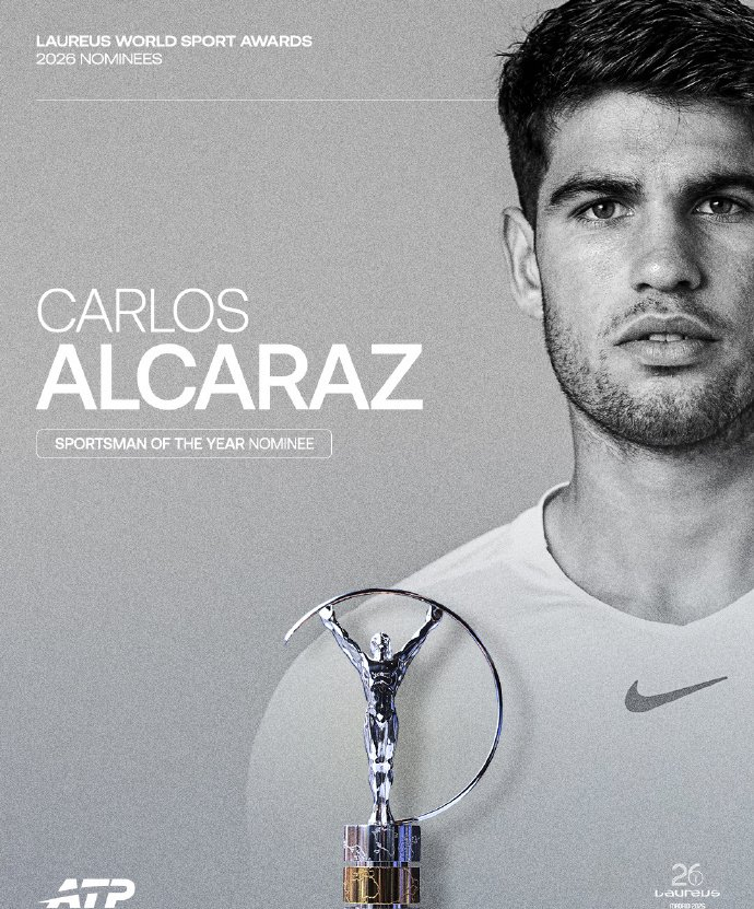 9体育-2026劳伦斯奖提名发布，网坛五人上榜！|辛纳|阿尔卡拉斯|卡洛斯·阿尔卡拉斯|姚明|刘翔_新浪体育_新浪新闻
